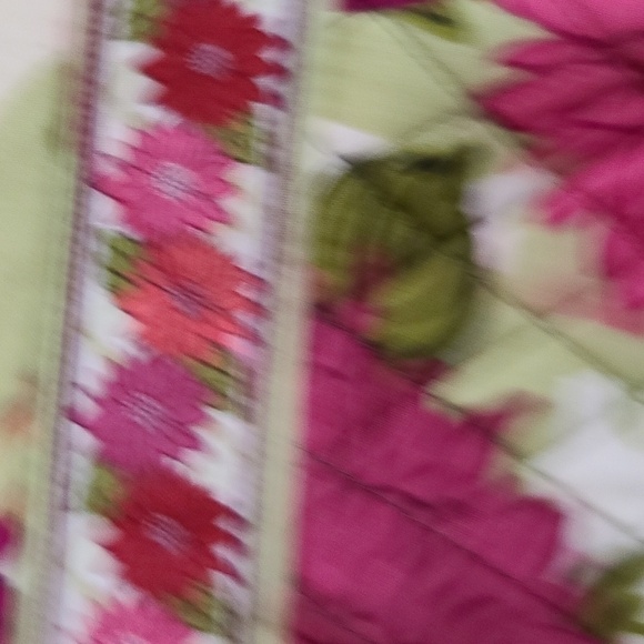 Vera Bradley Hello Dahlias Retired Purse Shoulder Bag Floral Kiss Lock GUC READ - Picture 5 of 16